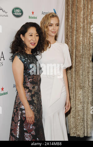 Sandra Oh, Jodie Comer at the BAFTA Los Angeles + BBC America TV Tea Party 2019 held at the Beverly Hilton in Beverly Hills, CA on Saturday, September 21, 2019. Photo by PRPP/PictureLux Stock Photo