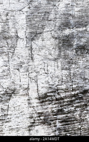 Old grunge texture in black and white for graphic art projects, distessed worn and rustic grungy scratches grain and wrinkled creases in lines and pai Stock Photo