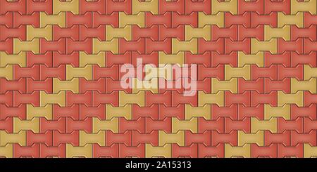 Seamless pattern of cobblestone pavers Stock Vector