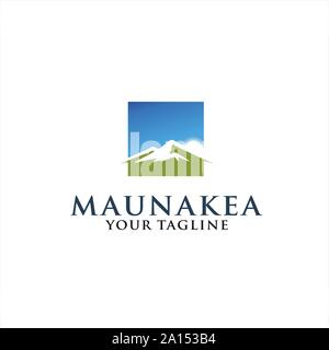 green mountain Stock Vector