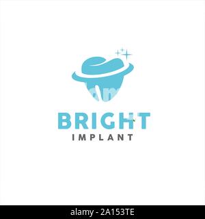 Modern logo for dental Stock Vector