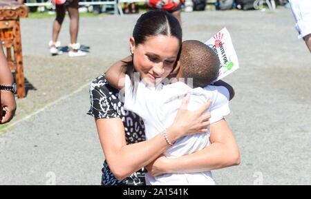 Cape Town, South Africa. 23rd Sep, 2019. Meghan, The Duchess of Sussex, at the District Six Museum in Cape Town, on September 23, 2019, The Duke and Duchess will tour the museum to learn about the history of the area and meet former residents on the 1st day of their official visit to South AfricaCredit: Albert Nieboer/ Netherlands OUT/Point de Vue OUT |/dpa/Alamy Live News Stock Photo