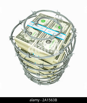 US Dollar Banknotes as Financial Background. Close-up of United States ...