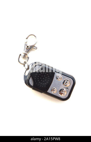 Automatic door remote with keychain isolated on a white background Stock Photo