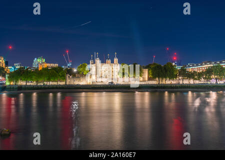 Skyline with The Tower of London , London, UK Stock Photo