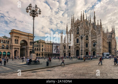 Cathedral square in Milan, Italy