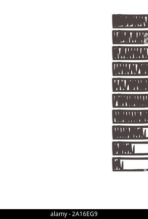 Loading Bar Increments Stock Vector