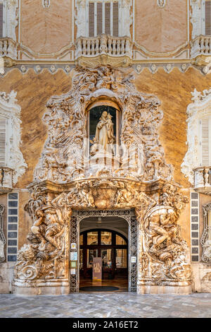 Palace of the Marques de Dos Aguas or Palacio del Marques de Dos Aguas, Valencia, Comunidad Valenciana, Spain Stock Photo