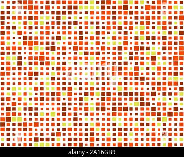 squares pixelated, block pixels random mosaic pattern / background. fusion checkered grid, mesh. shuffle, diffuse scatter squares. clutter matrix. geo Stock Vector
