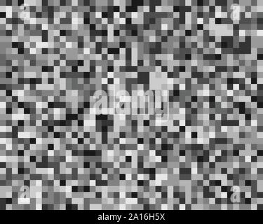 squares pixelated, block pixels random mosaic pattern / background. fusion checkered grid, mesh. shuffle, diffuse scatter squares. clutter matrix. geo Stock Vector