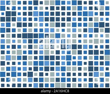 squares pixelated, block pixels random mosaic pattern / background. fusion checkered grid, mesh. shuffle, diffuse scatter squares. clutter matrix. geo Stock Vector