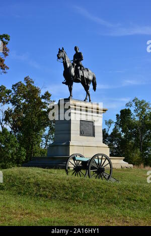 Cemetery hill at Gettsyburg the sight of the battle that took place from July 1-3 1863. Stock Photo