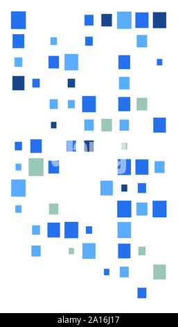 squares pixelated, block pixels random mosaic pattern / background. fusion checkered grid, mesh. shuffle, diffuse scatter squares. clutter matrix. geo Stock Vector