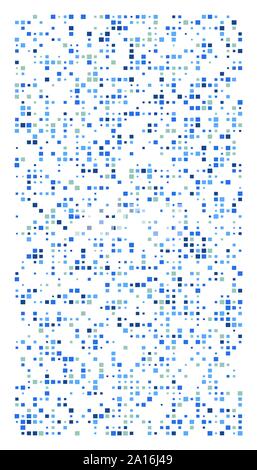 squares pixelated, block pixels random mosaic pattern / background. fusion checkered grid, mesh. shuffle, diffuse scatter squares. clutter matrix. geo Stock Vector
