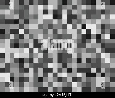 squares pixelated, block pixels random mosaic pattern / background. fusion checkered grid, mesh. shuffle, diffuse scatter squares. clutter matrix. geo Stock Vector