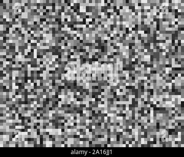 squares pixelated, block pixels random mosaic pattern / background. fusion checkered grid, mesh. shuffle, diffuse scatter squares. clutter matrix. geo Stock Vector