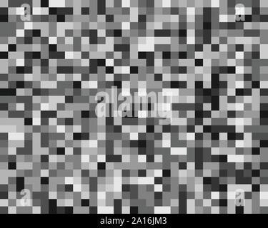 squares pixelated, block pixels random mosaic pattern / background. fusion checkered grid, mesh. shuffle, diffuse scatter squares. clutter matrix. geo Stock Vector