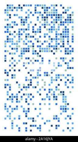 squares pixelated, block pixels random mosaic pattern / background. fusion checkered grid, mesh. shuffle, diffuse scatter squares. clutter matrix. geo Stock Vector