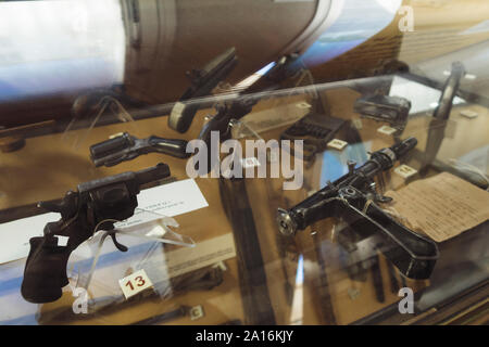 Paris, France - Sept 03, 2019:Exhibition in the  'Musee de la Prefecture de Paris', (Police Museum) in Paris, France. Stock Photo