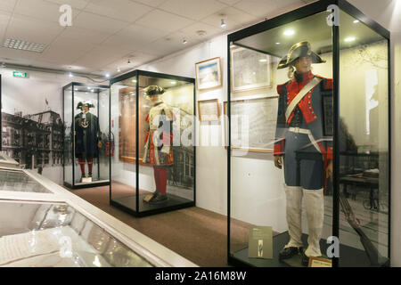 Paris, France - Sept 03, 2019:Exhibition in the  'Musee de la Prefecture de Paris', (Police Museum) in Paris, France. Stock Photo