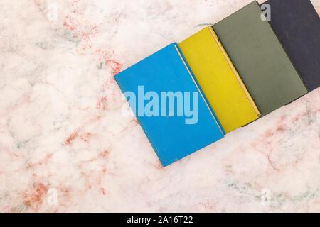 Colorful beautiful book on the table ready for reading Stock Photo