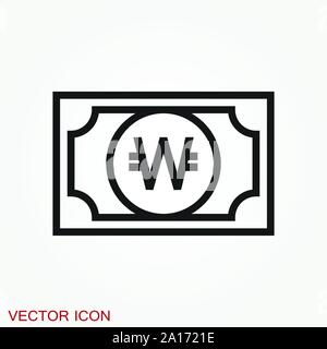 Money Currency Icon design template. Vector EPS Stock Vector