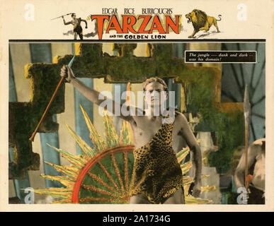 Tarzan and the Golden Lion  - Promotional poster - Silent Movie Era Stock Photo