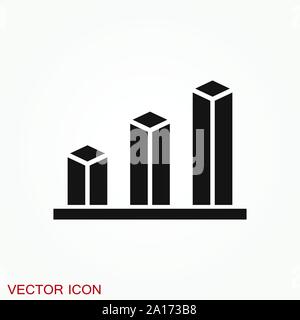 Graph and Diagram icon. Analytics and business symbols. Stock Vector