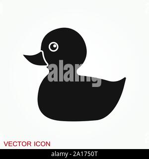 Duck icon. Farm duck vector icon for web design Stock Vector