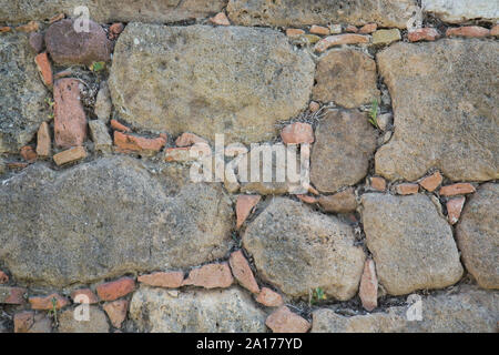 Rock wall in close up, horizontal image Stock Photo