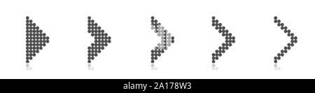 Arrow icon set Stock Vector