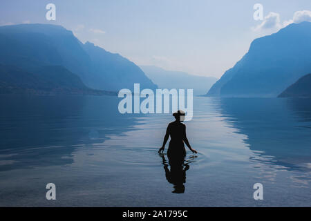 Amazing landscape view, with a touch of human being Stock Photo