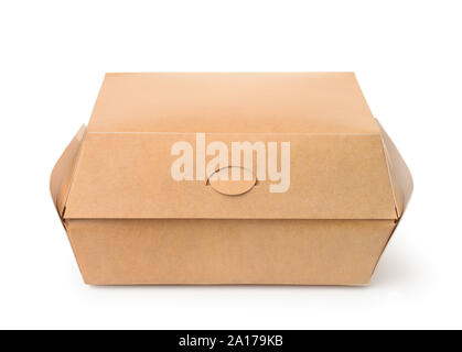 Download Front View Of Kraft Paper Box With Transparent Window Isolated On White Stock Photo Alamy PSD Mockup Templates