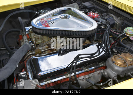 A 1969 Chevrolet Corvette 427cid 400 Horsepower Engine. Stock Photo