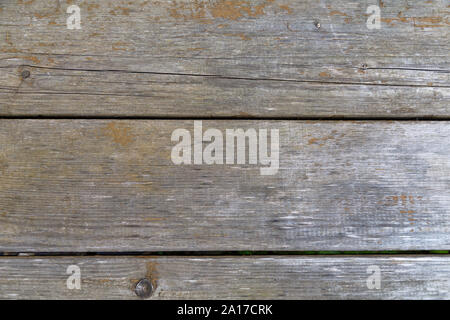 Wooden background from gray wide boards close-up Stock Photo