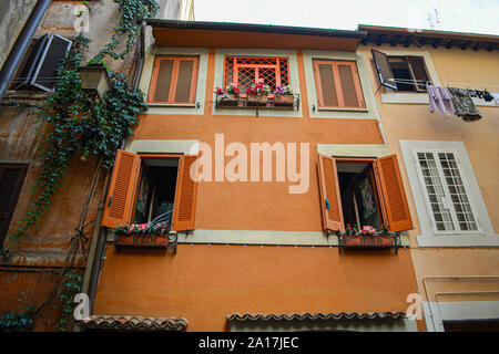 cozy street in Rome, Italy Stock Photo