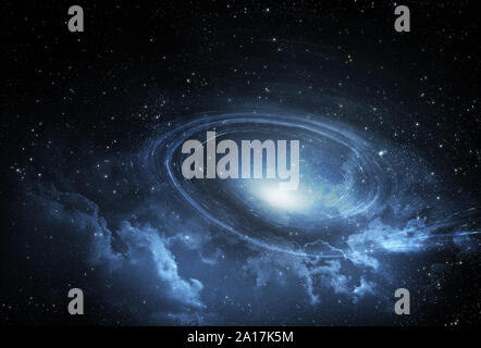 Starfield galaxy spiral- Elements of this Image Furnished by NASA Stock Photo