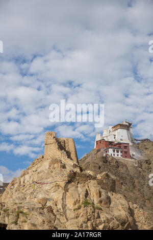 view at Tsemo Maitreya temple in Leh, Ladakh, India Stock Photo