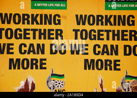 Political advertising in Johannesburg, South Africa Stock Photo