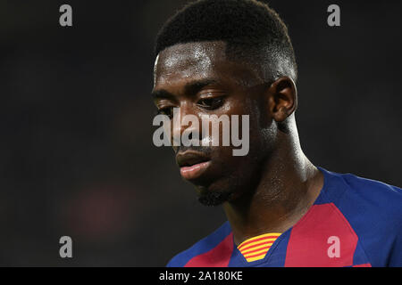 during the match FC Barcelona v Villarreal CF, of LaLiga, 2019/2020 season, date 6. Camp Nou Stadium. Barcelona, Spain. 24th Sep, 2019. Credit: PRESSINPHOTO/Alamy Live News Stock Photo