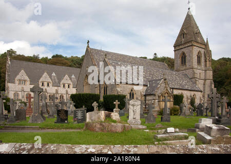 Pantasaph Franciscan Friary & St Davids Church Eglwys Dewi Sant), Holywell, Flintshire, North Wales Stock Photo