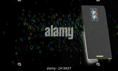 The Technology Artificial intelligence (AI) and internet of things IOT network animation concept Stock Photo