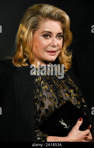 Catherine Deneuve attends the Saint Laurent Womenswear Fall/Winter 2024