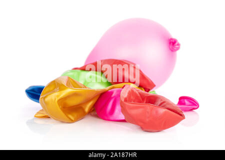 Whole latex pastel ballon isolated on white background Stock Photo