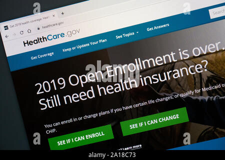 affordable care act website Stock Photo