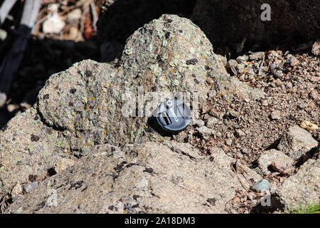 canon Lens cap mountain side Stock Photo