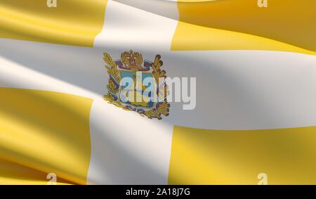 Flags of the federal subjects of Russia Stock Photo