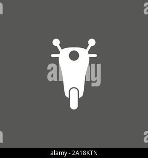Motorbike, motorcycle icon. Vector illustration, flat design. Stock Vector