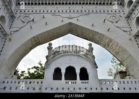 View of the Adil Shahi Gate to the tomb Shah Bahmani, Karnataka, India. Stock Photo