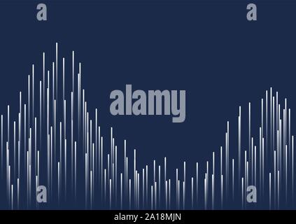 Abstract background with lines. Lines composed of glowing backgrounds. Vector illustration. Stock Vector